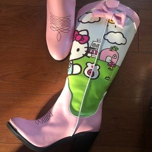 Dolls kill x hello kitty playground boots